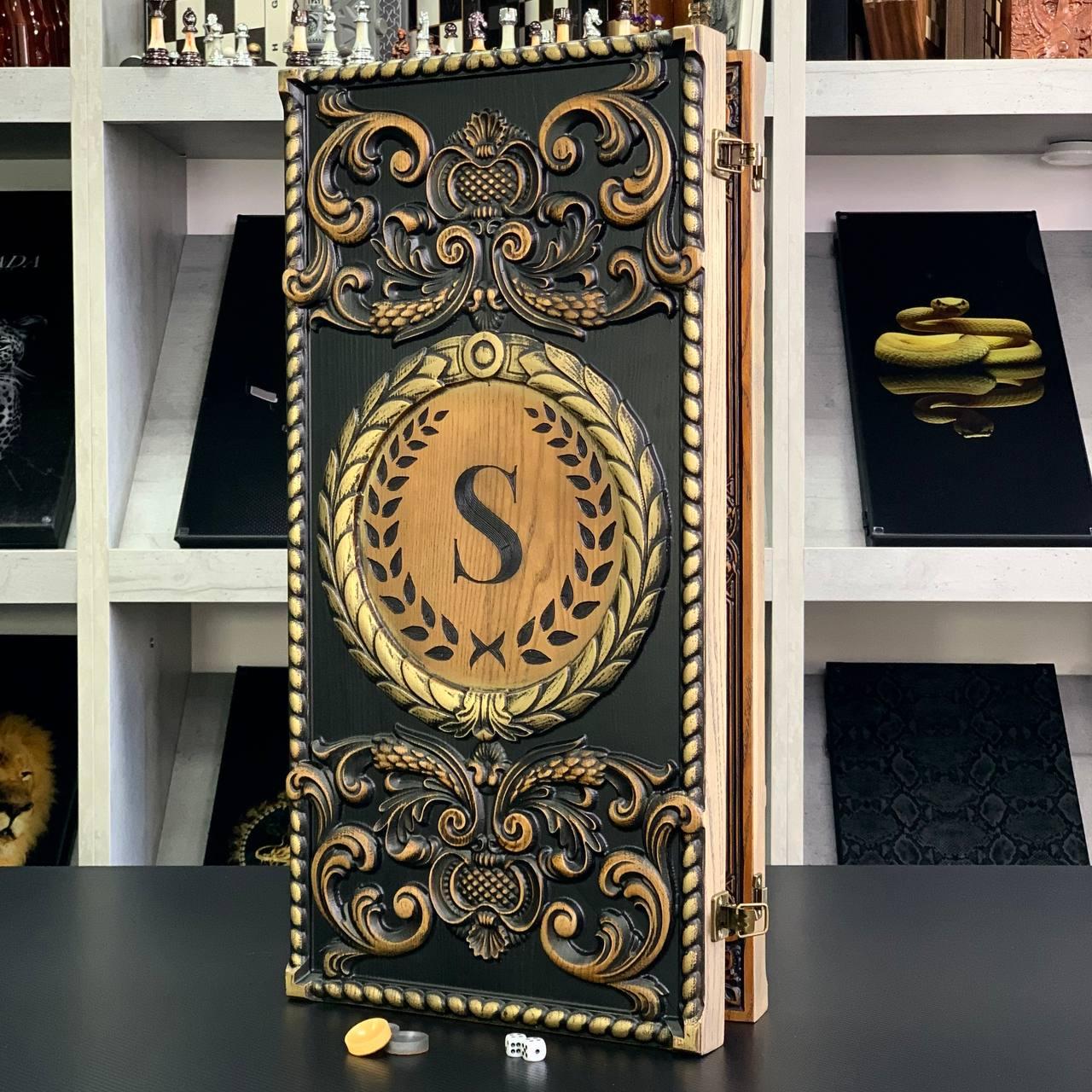 Нарди ручної роботи "Supreme" 64х32 см подарункові, фото 1