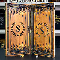 Нарди ручної роботи "Supreme" 64х32 см подарункові, фото 3