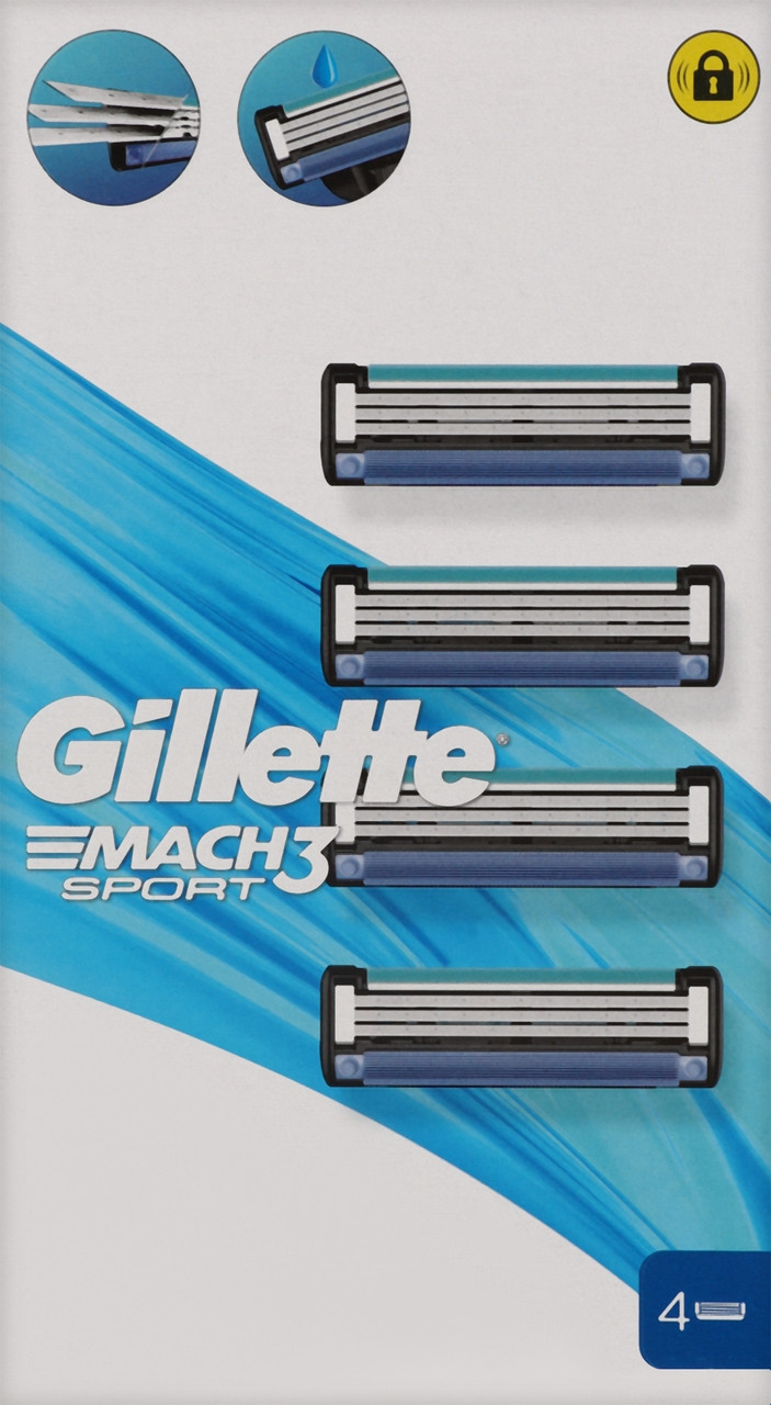 Змінні касети Gillette Mach 3 Sport (4 шт) 02682
