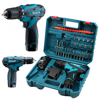 Шуруповерт Makita 12V 5AH з набором інструментів Акумуляторний шуруповерт, фото 1