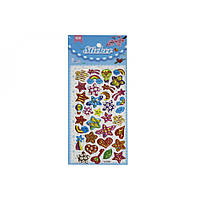 Наклейка Зірки (пластикова з фольгою 24*10см)