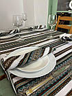 Скатертина лляна "Український орнамент" ЕТНО №3 (Під замовлення, або стандартний розмір), фото 9