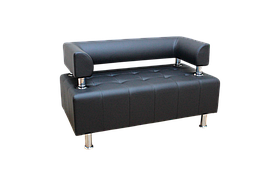 Диван офісний BNB IRIS COMPACT 120см. Будь-який колір. Для очікування, СТО, салона краси, студії фото, офісу, ТРЦ