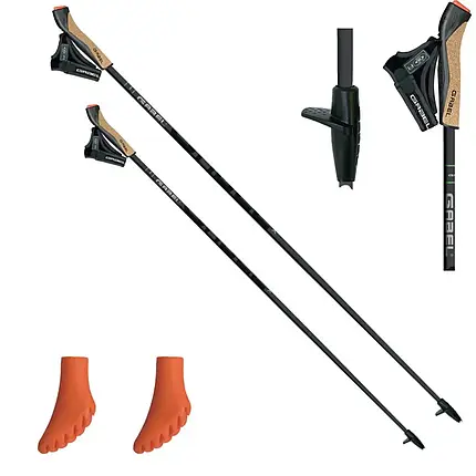Карбонові палиці для скандинавської ходьби Gabel X-5, 110 см (Black), фото 1