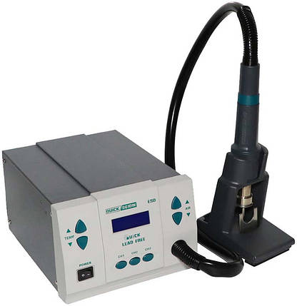 Термоповітряна паяльна станція QUICK 861DW ESD фен / 1000 Вт / 100-500°С / 120 л/хв, фото 1