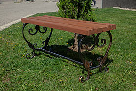 Лавка паркова кована без спинки 1000 мм тр15х15  Kompred kc-014