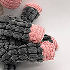 М'яка іграшка для собак з пищалкою Ослик, 29см, Сірий / Піщалка для собак / Іграшка для цуценят, фото 9