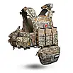 Полегшений бронежилет 6 класу «Ghost Gen4 V2» з керамічними бронеплитами, системою швидкоскидання + 9 підсумки, фото 7