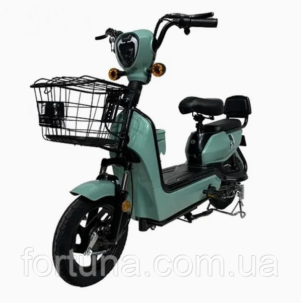 Електричний скутер 350 Вт (48 В 20 Ач) з кошиком, фото 1