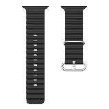 Ремінець для Apple Watch 49/45/42/44 mm Ocean Band black, фото 5