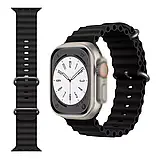 Ремінець для Apple Watch 49/45/42/44 mm Ocean Band black, фото 6