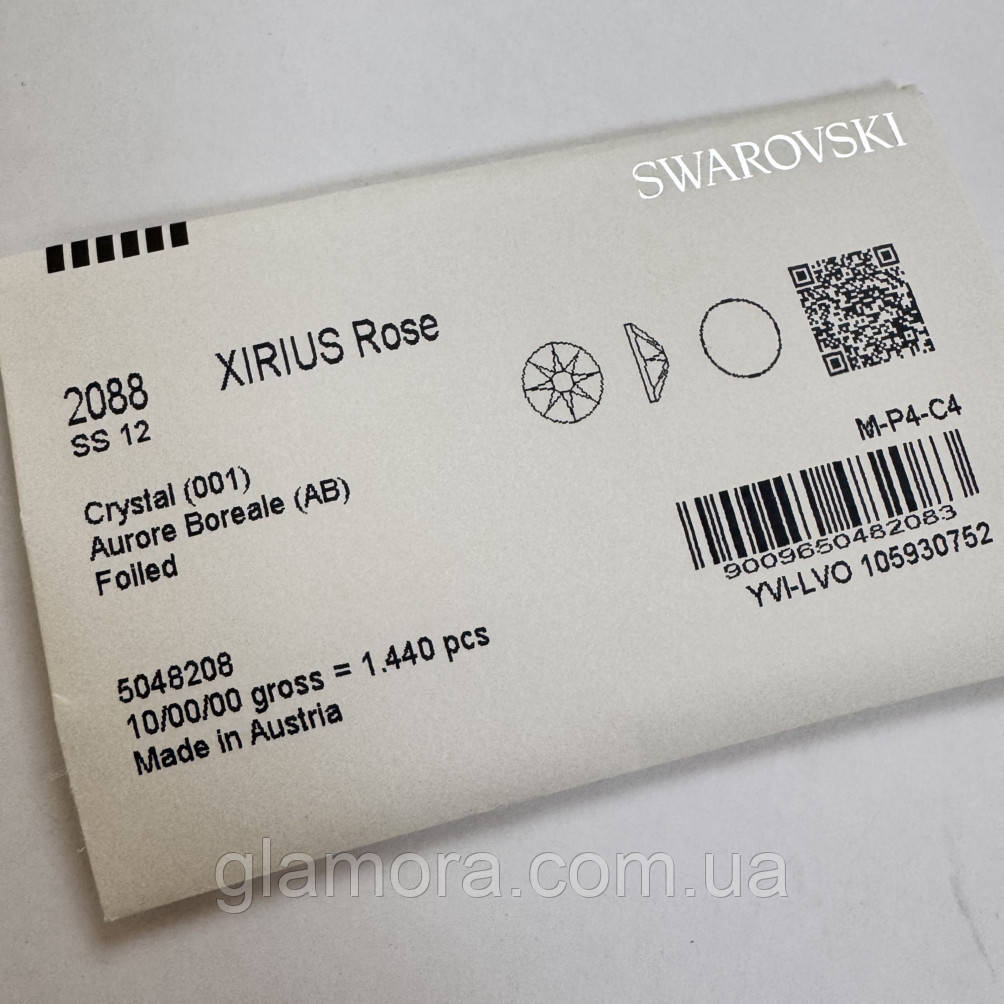 Swarovski 2088Xirius Сrystal AB ss12(3-3,2мм). Опт 1440шт