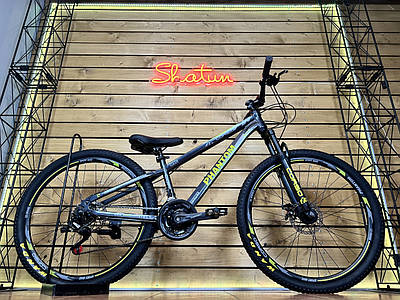 Велосипед гірський спортивний 26" CORSO Phantom PH-26280 сіро-жовтий на зріст 130-145 cм
