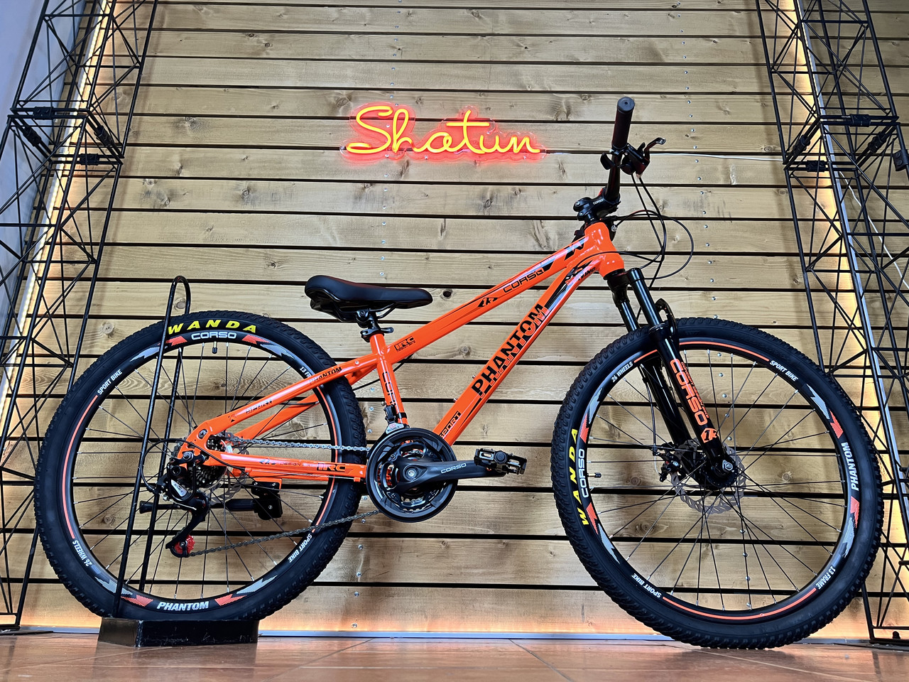 Велосипед гірський спортивний 26" CORSO Phantom PH-26847 помаранчевий на зріст 130-145 cм