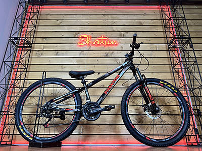 Велосипед гірський спортивний 26" CORSO Phantom PH-26008 чорно-червоний на зріст 130-145 cм