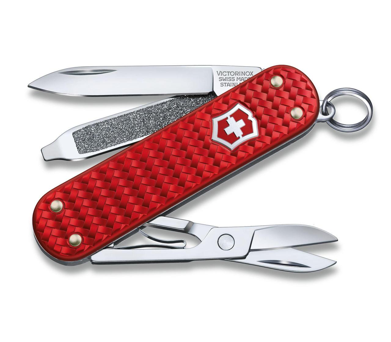 Ніж "Victorinox" Classic SD Precious Alox Iconic Red 58мм/5функ/ріфл.черв