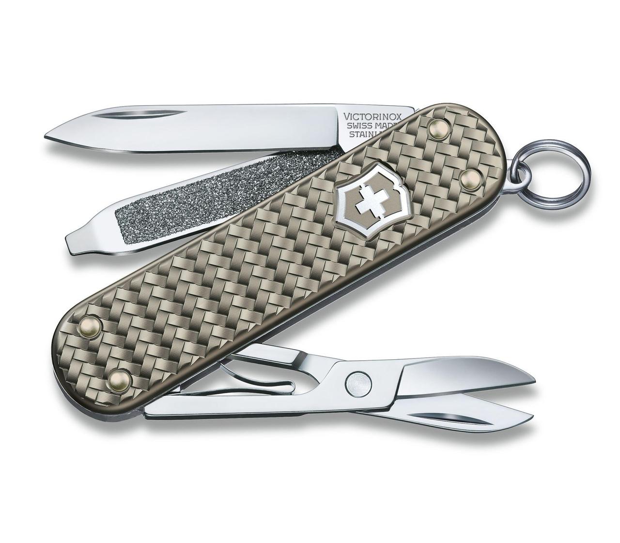 Ніж "Victorinox" Classic SD Precious Alox Infinite Grey 58мм/5функ/ріфл.сір