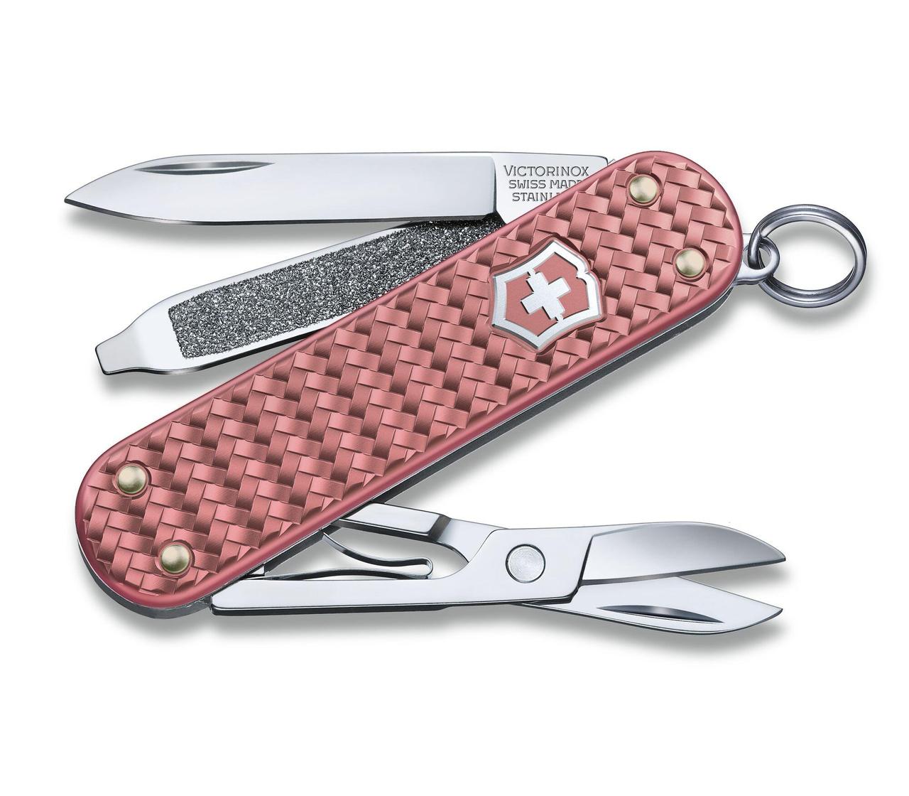 Ніж "Victorinox" Classic SD Precious Alox Gentle Rose 58мм/5функ/ріфл.рож