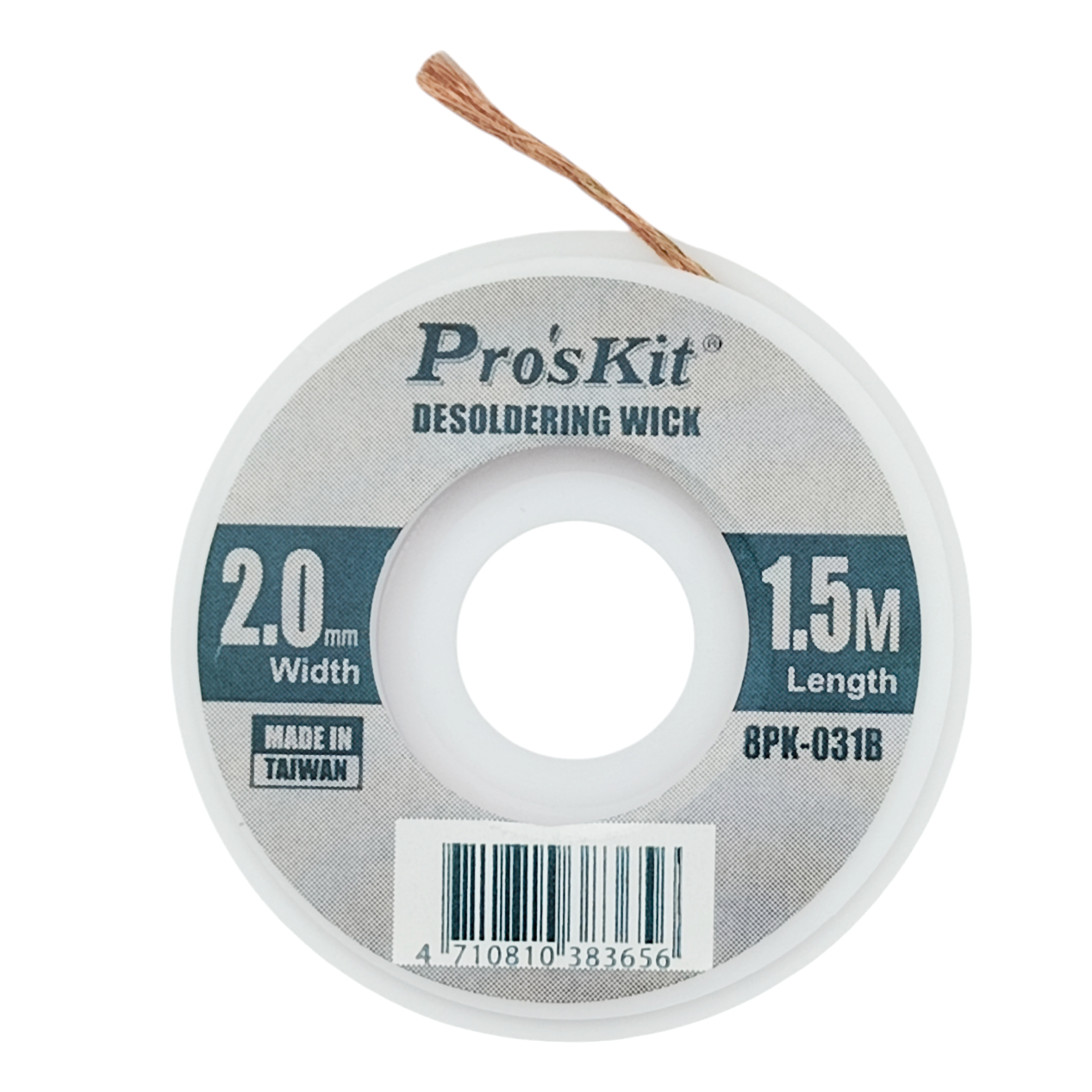 Косичка для видалення припоя Pro`sKit 8PK-031B (2,0 мм, довжина 1,5 м)