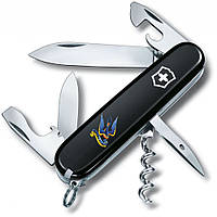 Ніж "Victorinox" Spartan Ukraine 91мм/12функ/чорн /Тризуб-Ластівка + Слава Україні