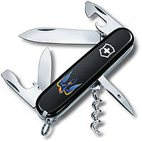 Ніж "Victorinox" Spartan Ukraine 91мм/12функ/чорн /Тризуб-Ластівка