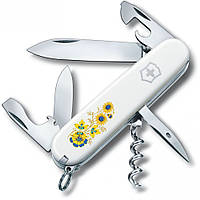 Ніж "Victorinox" Spartan Ukraine 91мм/12функ/бел /Квіти
