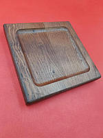 Монетниця дерев'яна темна (не лакована)