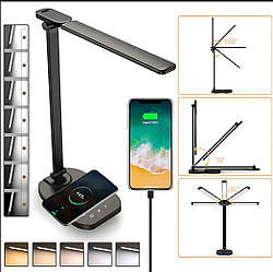 Настольная лампа с беспроводной зарядкой Table lamp