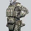 Бронежилет 6 класу Neptun GEN4 V3 із захистом паху, бічним захистом + 10 підсумків, колір піксель, фото 5