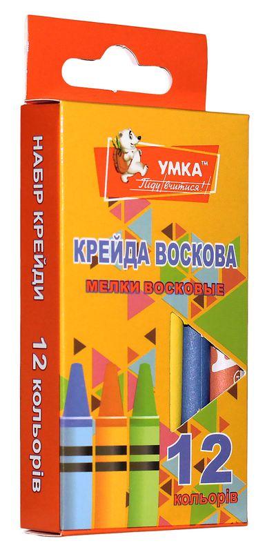 Олівці воскові 12 кол. "Умка", МЛ81, шт, фото 1