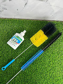 Набір для догляду за кальяном з йоржиками та універсальним очищувачем