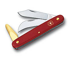 Ніж "Victorinox" садовий Budding-Pruning 3 100мм/3функ/черв.мат (блістер)