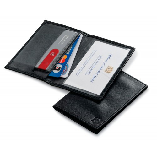 Чохол "Victorinox" шкір.зам.чорн для SwissCard