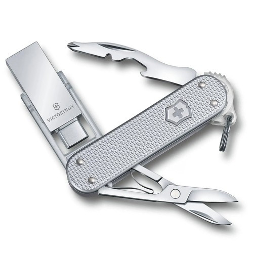 Ніж "Victorinox" Jetsetter@work 58мм/6функ/срібл /USB3.0/3.1 32Gb (блістер)