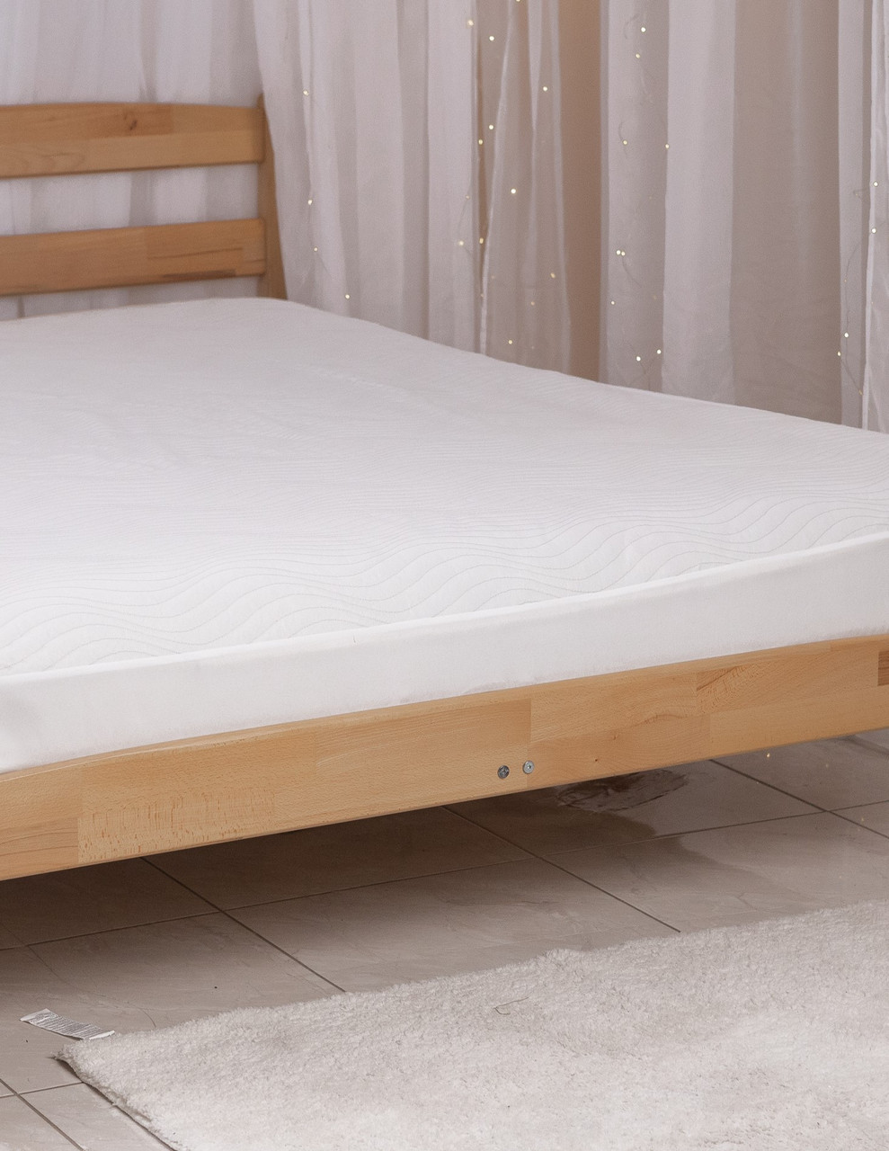 Непромокаючий наматрацник "НаМатрац" Comfort Хвиля з тканинним бортом і резинкою по периметру (аквастоп), фото 1