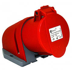 Розетка силова настінна TP Electric 32А/4 3P+РЕ із заземленням 62-67-62