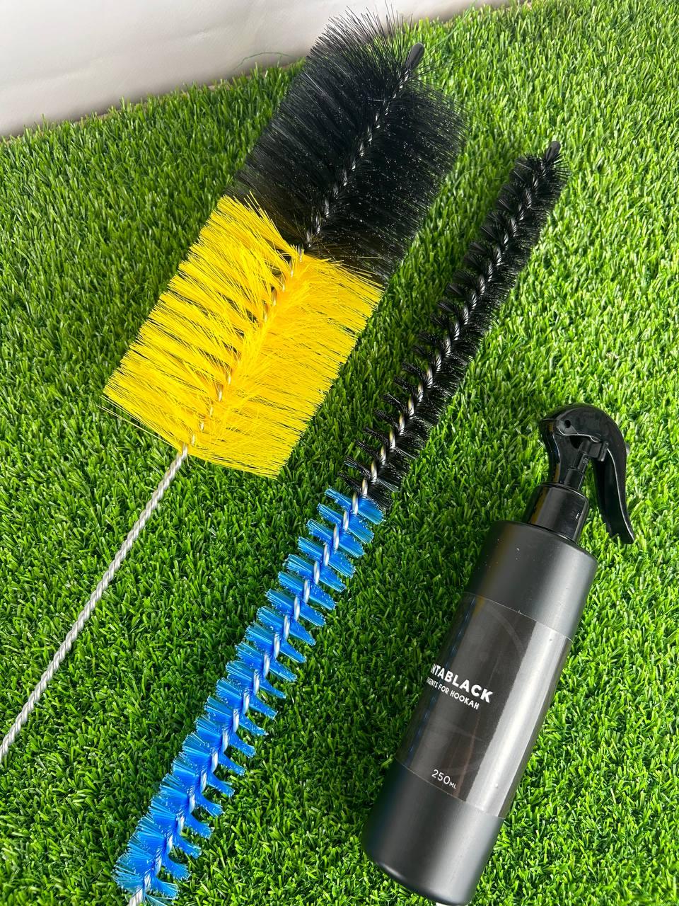 Набір для чищення кальяну з йоржиками та очищувачем VantaClean 250 мл