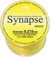 Леска Katran Synapse Neon 1500m (neon-yellow) 0.215mm 8.72lb