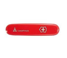 Накладки рукоятки ножа "Victorinox" перед. red Va+ and Camping (new TP 04) (91мм)