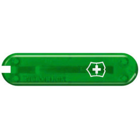 Накладка на ніж "Victorinox" 58мм Green Tea передня з лого (Fa+)