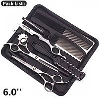 Парикмахерские ножницы Damber 6.0, комплект, пенал, Сталь Japan профессиональные