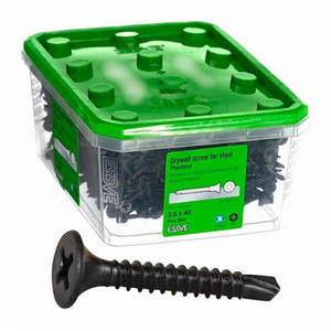 Саморізи ESSVE зі свердлом для гіпсокартону 3,5*40, фосфат. РН2 (900 шт/уп)