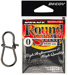 Застежка Decoy SN-1 Round Snap #1.5 24lb (13 шт/уп)