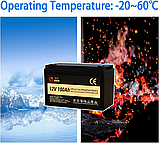 Акумулятор SJY LiFePO4 12V, 100Ah, 1280Wh BMS, LCD экран для ДБЖ (клас А), фото 10