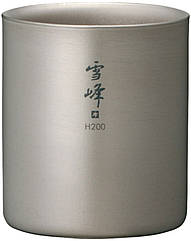 Кружка Snow Peak TW-124 Titanium Double Wall Stacking Mug 200ml