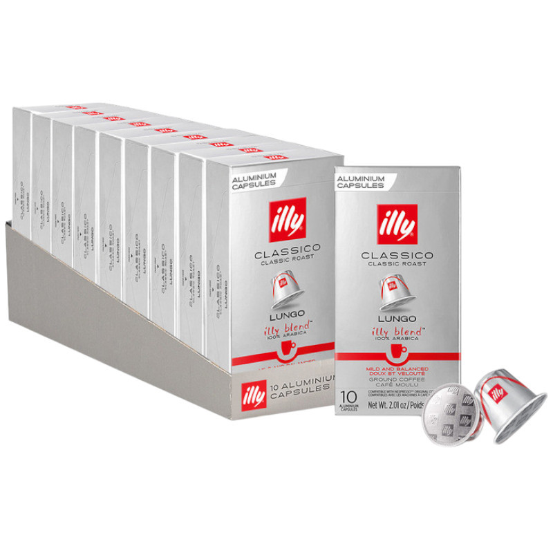 Набір кави в капсулах Nespresso illy Classico Lungo – 100 капсул, фото 1