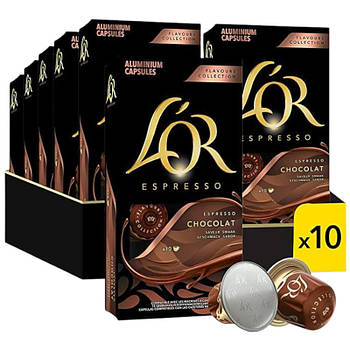 Набір кави в капсулах Nespresso L'OR Espresso Chocolat – 100 капсул
