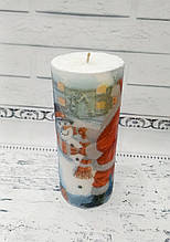 Новорічна свічка ручної роботи