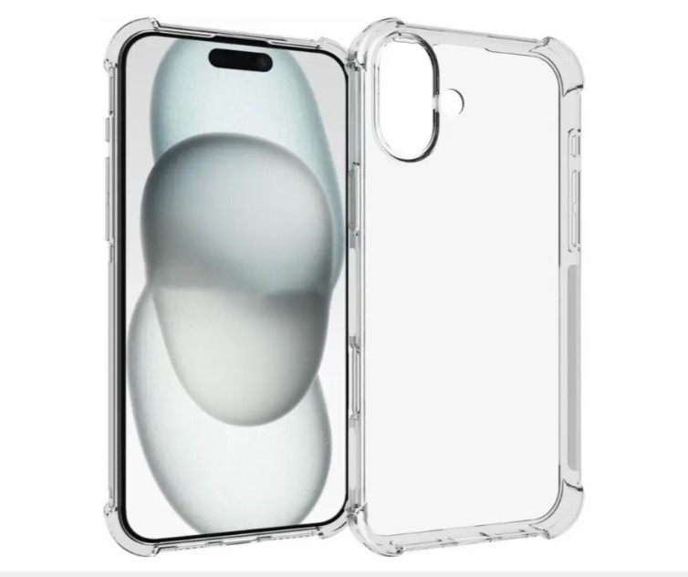 Протиударний прозорий чохол для Apple iPhone 16 Plus, фото 1
