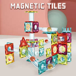 Конструктор магнітний лабіринт різнокольоровий на 95 деталей, фото 1